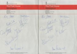 Peterborough FC Signature Collection on The Post House Hotel Headed Paper. Signatures include Eric