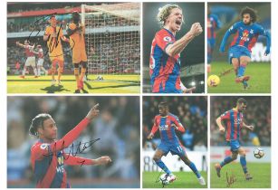 Sport collection of 13. 12x8 Inch signed Crystal Palace photos. Signatures such as Connor Gallagher,