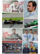 Sport Racing Driver collection includes 2 x signed Promo. photos plus 6 x Colour Photos and