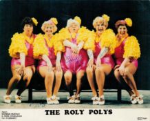 4 Members of Roly Polys Signed 10 x 8 inch Colour Roly Polys Photo. Creasing to Top Right Hand