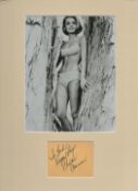 Dyan Cannon signed autograph Dedicated black and white photo Mounted an actress, film marker editor.
