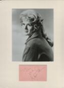 Connie Stevens signed autograph Dedicated black and white photo Mounted an American actress and