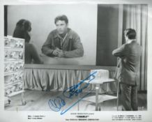 Cliff Robertson Signed 10 x 8 inch Black and White Charly Lobby Card. Signed in blue ink. Good