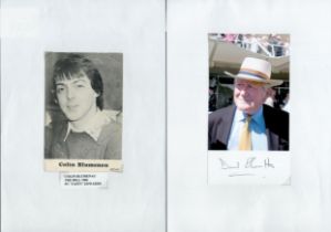 Entertainment and Sport collection of 5 signed various sized pictures and album pages including