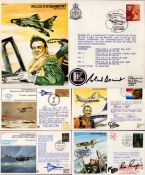 Military collection of 5 FDC. Signatures such as Wg Cdr Roland Beamont, A W (Bill) Bedford, Cpt