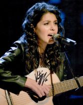 Katie Melua signed 10x8inch colour photo. Good condition. All autographs come with a Certificate