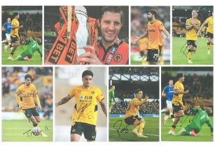 Sport collection of 23 signed 12x8 Inch Wolves photos. Signatures such as Deigo Costa, Daniel