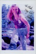 Michaela Strachan signed 8x6 inch colour promo photo. Dedicated. Good condition. All autographs come