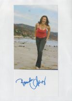 Brenda Strong 12x8 signature piece includes colour photo and 6x4 album page fixed to A4 sheet.