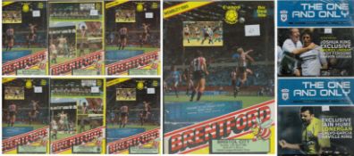 Football Collection of Brentford 7 x Programmes. Bradford City 26.11.1983. Wimbledon 24.12.1983. A.