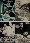 TV and Film collection of 4 German pamphlets from films such as Befehl Aus Dem Dunkel (Command