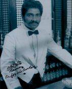 British Actor Albert Moses Signed 10 x 8 inch Black and White Photo. Moses was a Barman in The Spy