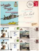 Military collection of 5 FDC. Signatures such as Captain Colin Morris x2, Flt Lt Russ Peart, RAF