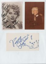 Penny Singleton collection includes two signed photos and a 6x3 signed album page all affixed to