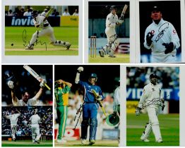 Cricket collection includes 7 x signed Colour photos and signature include names such as Andrew