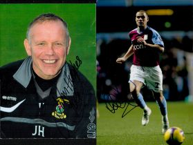 Football Collection. Luke Young, Steve Sidwell, John Hughes, Signed Photos approx size 9 x 6 inches,