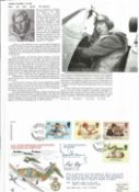 WW2 BOB fighter pilot James Lacey 501 sqn signed 44th ann BOB FDC with biography details fixed to A4