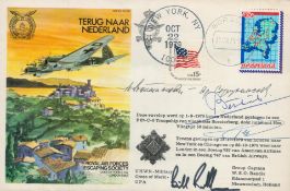 RAFES SC25d Special Signed Cover Escape in a Heinkel III Flown FDC (Royal Air Forces Escaping