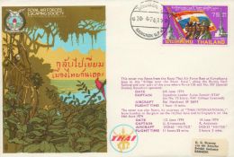 RAFES SC7a Escape from SE Asia Flown FDC (Royal Air Forces Escaping Society) with 75 Thailand