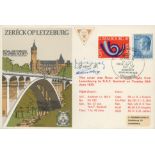 RAFES SC6cF Zereck op Letzeburg Flown FDC (Royal Air Forces Escaping Society) with 1F & 4F