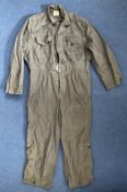RAF Pilots Flight Suit, The Label Reads Size 6 22c /1142 Height 5Ft 8 ins to 5ft 11 ins Breast 38