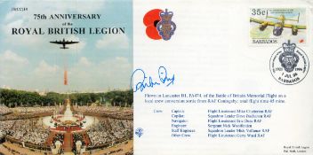 RAF 75th Anniversary of the Royal British Legion Signed. Stamped date July 1996. Good condition. All