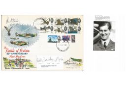 WW2 BOB fighter pilots John Storie 615 sqn, Billy Drake signed 1965 BOB FDC, London WC postmark with