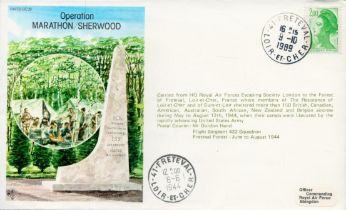 RAFES SC39a Operation Marathon / Sherwood Flown FDC (Royal Air Forces Escaping Society) with 2.00