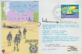 RAFES SC23e Special Signed Cover Escape from Lybia Flown FDC (Royal Air Forces Escaping Society)