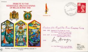 RAFES SC40dc Special Signed Cover Tribute to the Resistance Organizations Flown FDC (Royal Air