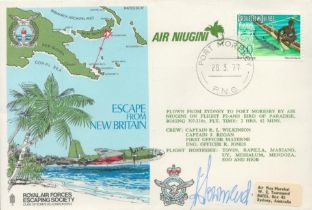 RAFES SC17d Special Signed Cover Signed byAir Vice Marshal W E Townsend Escape from New Britain