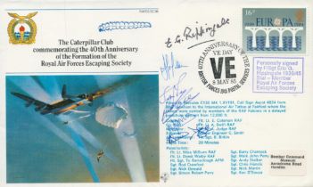 RAFES SC38b.A5 The Caterpillar Club Flown FDC (Royal Air Forces Escaping Society) with 16p