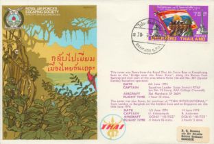 RAFES SC7a Escape from SE Asia Flown FDC (Royal Air Forces Escaping Society) with 75 Thailand