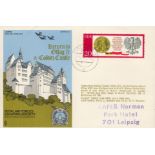 RAFES Sc1aG Return to Oflag 7C & Colditz Castle Flown FDC (Royal Air Forces Escaping Society) with