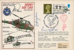 D. Hughes signed FDC Army Air Corps Middle Wallop Army Air Day 31st July 1971. Flown by Army