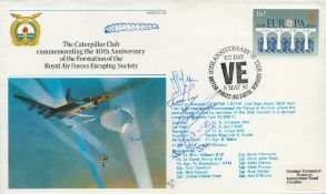 RAFES SC38b The Caterpillar Club Flown FDC (Royal Air Forces Escaping Society) with 16p European