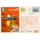 RAFES SC15b Escape from Denmark Flown FDC (Royal Air Forces Escaping Society) with 100ore Danish