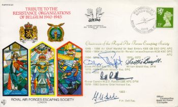 RAFES SC40cc Special Signed Cover Tribute to the Resistance Organizations Flown FDC (Royal Air