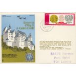 RAFES Sc1aB Return to Oflag 7C & Colditz Castle Flown FDC (Royal Air Forces Escaping Society) with