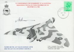 RAF To commermorate the disbandment of 44 (Rhodesia) Squadron at RAF Waddington 1982. Signed. Stap