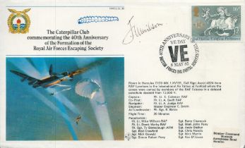 RAFES SC38a.A12 Special Signed Cover The Caterpillar Club Commemorating the 40th Anniversary of