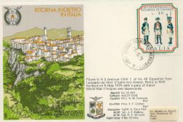 RAFES SC12a Escape from Italy Flown FDC (Royal Air Forces Escaping Society) with 40 lira Italian