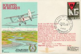 RAFES SC10a Escape by Air from Belgium Flown FDC (Royal Air Forces Escaping Society) with 4.50F