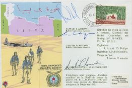 RAFES SC23b Escape from Lybia Flown FDC (Royal Air Forces Escaping Society) with 60m Tunisienne
