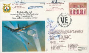 RAFES SC38c Special Signed Cover The Caterpillar Club Flown FDC (Royal Air Forces Escaping