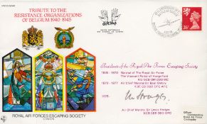 RAFES SC40db Special Signed Cover UNEG Cachet Tribute to the Resistance Organizations Flown FDC (