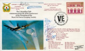 RAFES SC38cx Special Signed Cover The Caterpillar Club Flown FDC (Royal Air Forces Escaping Society)