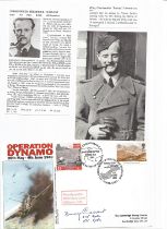 WW2 BOB fighter pilot Christopher Currant 605 sqn signed Operation Dynamo cover with biography