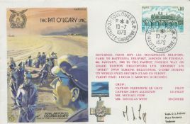 RAFES SC22b Pilot Signed Cover Flown FDC (Royal Air Forces Escaping Society) with 0.80 French