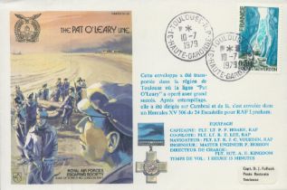 RAFES SC22a The Pat O'Leary Line Flown FDC (Royal Air Forces Escaping Society) with 0.50 French